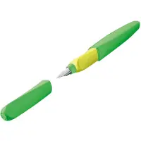 Pelikan Twist Fountain Pen med 1 bl?kpatron Medium NIB Neon Green Boxed (807258)