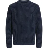 Jack & Jones Pullover 'JJEDOVER' lysebeige / blå-meleret