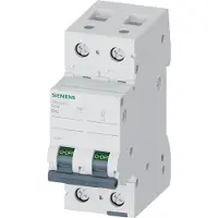 Siemens 5SL4510-6 Ledningssikkerhedsafbryder B/10 kA 2-flight 10 A 230 V