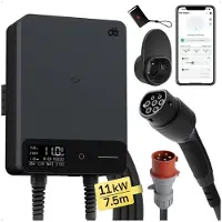 De 11kW Wallbox with 7.5m cable (APP VERSION)