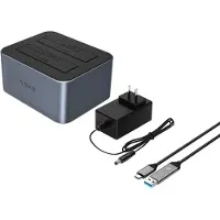 ORICO 6626C3-C-V1 2-Drive Docking Station with Offline Clone Function 2.5"/3.5" SATA HDD/SSD - Gray