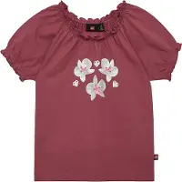 Lego Wear T-shirt - LwtAja - Rosa m. Blomster - - 9 år (134) - T-Shirt