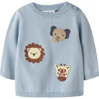 Name it Pullover 'NBMHaps' creme / lyseblå / choko / greige