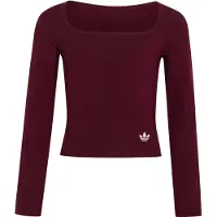 Adidas Originals Slim Front Square Collar Longsleeve T-shirt, størrelse 164 cm