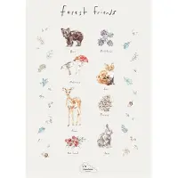 Cam Cam Plakat - Forest Friends - - OneSize - Plakat