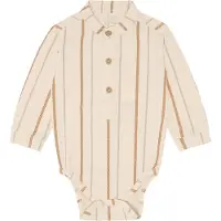 Hust and Claire Skjortebody l/æ - HcBoye - Sandshell - - 1½ år (86) - Body L/Æ