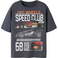 Name It Kids Shirts 'NKMSiddi Hotwheels' røgblå / orange / rød / hvid