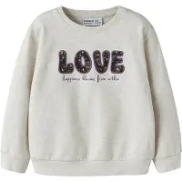 Name it Sweatshirt 'NMFOCLOVE' mørkeblå / grå