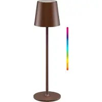 Goobay Trådløs LED-bordlampe, størrelse M, 38 cm, RGBW, kobberfarvet