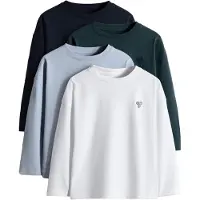 The Set Shirts navy / dueblå / mørkegrøn / hvid