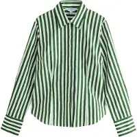 Next Bluse 'Essential' grøn / hvid