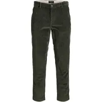 Jack & Jones Lærredsbukser 'JPSTACE' mørkegrøn