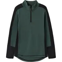 Name it Bluse m. Lynlås - Uld - NkmWillo - Jungle Green - - 9-10 år (134-140) - Bluse