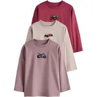 Next Shirts greige / lysviolet / mørk pink / sort