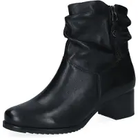 Caprice Bootie, black, made of Leather with Block heel, Size 41
