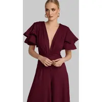 Madnezz House Jumpsuit vinrød