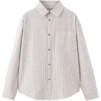Mango KIDS Skjorte 'CHESS' brun / hvid