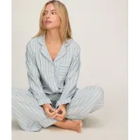 Hunkemoller Soveskorte beige / lyseblå / hvid