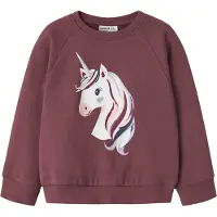 Name it Bluse - NmfVenus - Wild Ginger/Unicorn - - 2 år (92) - Bluse