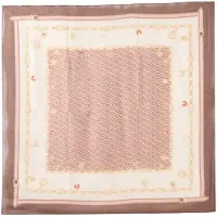 Liu Jo Sjal lysebeige / brun / lysebrun / gylden gul