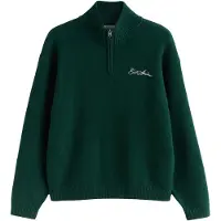 Next Pullover mørkegrøn / hvid