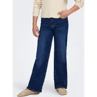 Kids Only Jeans - KogMadison Blush Wide - Dark Blue Denim - - 8 år (128) - Jeans