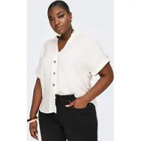ONLY Carmakoma Bluse 'CARYasmin' hvid