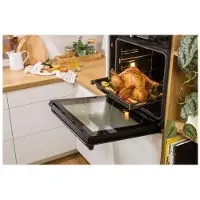 Gorenje Black Set 4 - BCX6737E05BG+ECD634X - ovn med komfur - med dampfunktion - til indbygning - med selv-rengøring