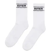 Iuter Sokker 'Chain Socks White' hvid