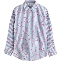 Next Bluse lyseblå / pink / hvid