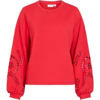 Vila Sweatshirt 'SANDY' rød