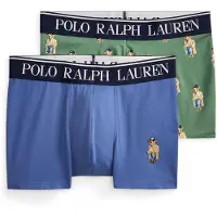 Ralph Lauren Boksershorts royalblå / mokka / grøn