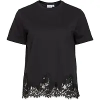 Vila Viopella Rund Udskæring T-shirt