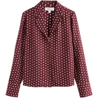 Next Bluse bordeaux / hvid