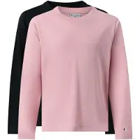 Champion Bluser & t-shirts lyserød / sort