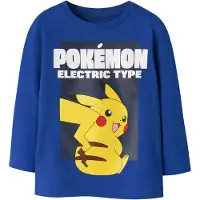 Name it Shirts 'NMMSAUL POKEMON' blå / gul / sort / hvid
