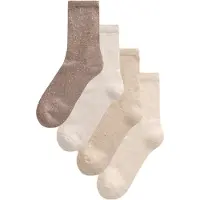 Next Sokker 'Neppy Cushion Sole' creme / lysebeige / choko / cappuccino