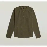 G-Star Waffle Henley Relaxed - Brown - Men
