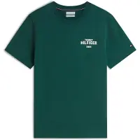 Tommy Hilfiger Bluser & t-shirts '1985' smaragd / hvid