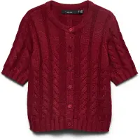 Vero Moda Cardigan 'VMOriane' mørkerød