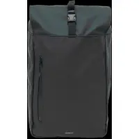 Sandqvist - Cykelpendling - Stream Rolltop Backpack 14" Black til UnisexAluminium - Sort