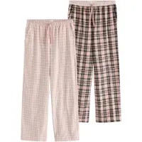 Next Pyjamasbukser antracit / gammelrosa / hvid