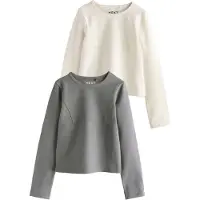 Next Bluser & t-shirts mørkegrå / hvid