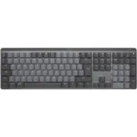 Logitech Master Series MX Mechanical - Tastatur - bagbelyst - trådløs - Bluetooth LE - QWERTY - US International - tastkontakt: Linear - grafit