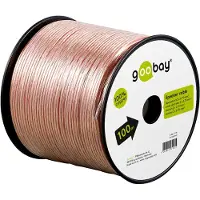Goobay 15125, Oxygenfri kobber, 100 m, Transparent