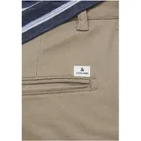 Jack & Jones Lærredsbukser 'Macro Dave' beige / navy