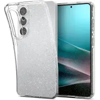Spigen Glitteretui med flydende krystaller til Samsung Galaxy S26 - Glitter og klar