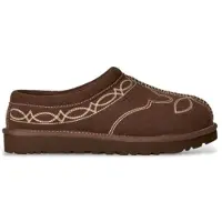 Ugg UGGtil kvinder. 1182251 Vestlige Tasman-slippers i brunt læder (38), Fast, Ruskind, Ingen, Afslappet