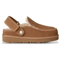 Ugg UGGunisex til børn. 1180231K Goldenstar Evelina træsko i skind, brun (35), Fast, Ruskind, Velcro, Casual, børnetøj