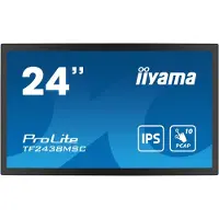 Iiyama ProLite TF2438MSC-B1 - LED-skærm - 24 (23.8 til at se) - åben ramme - touchscreen - 1920 x 1080 Full HD (1080p) - IPS - 600 cd/m² - 1000:1 - 5 ms - HDMI, DisplayPort - højtalere - sort, mat